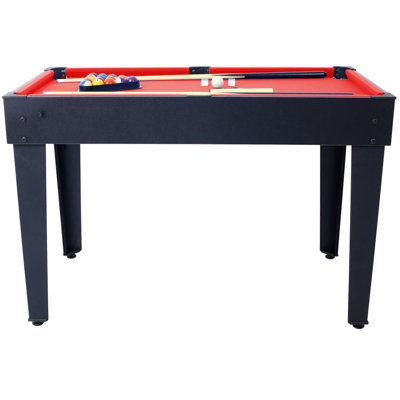 Table multi-jeux 5-en-1 - Billard, hockey sur table, soccer sur table, ping-pong et basketball