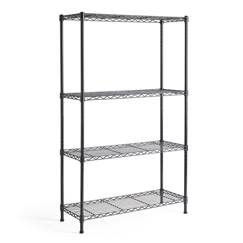80cm W Steel Height -Adjustable Shelving Unit, 51.18cm H x 31.49cm W x 11.81cm D