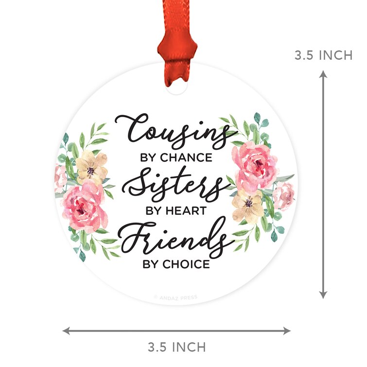 Metal Friendship Gift Neighbors by Chance Friends by Choice Ball Ornament The Holiday Aisle
