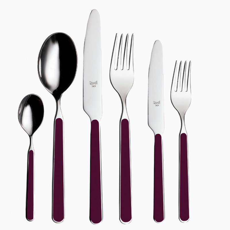 Fantasia Flatware Set - 36 Pieces - Light Mauve, Light-Mauve