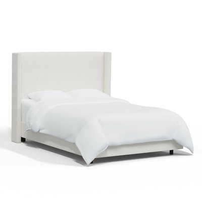Hanson Upholstered Wingback Bed