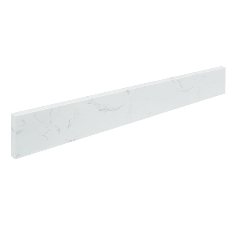 30 Inch In Carrara White Engineered Stone Backsplash For Vanity Sink Top