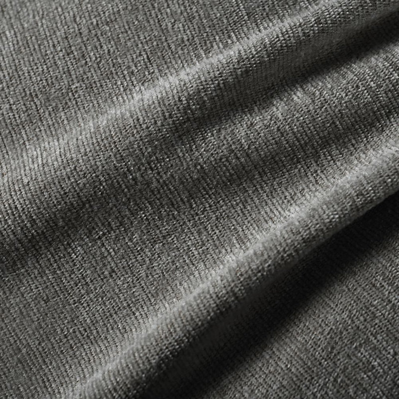 Canapé modulaire à méridienne rembourré Lousha, Mélange de polyester gris
