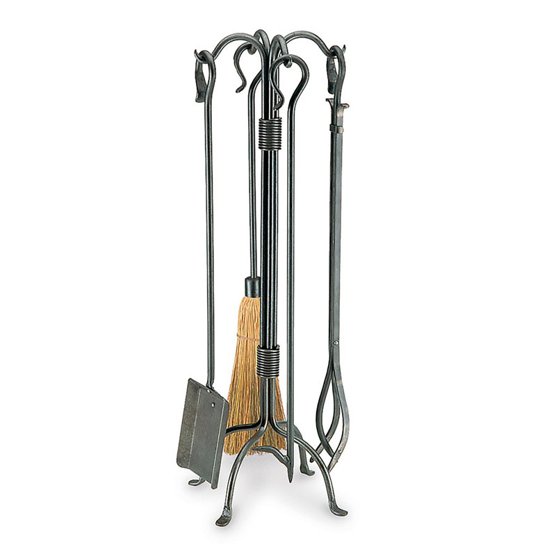 Ensemble d'outils pour foyer Sheerd's Crook au fini fer rétro