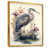 Toile avec cadre flottant or