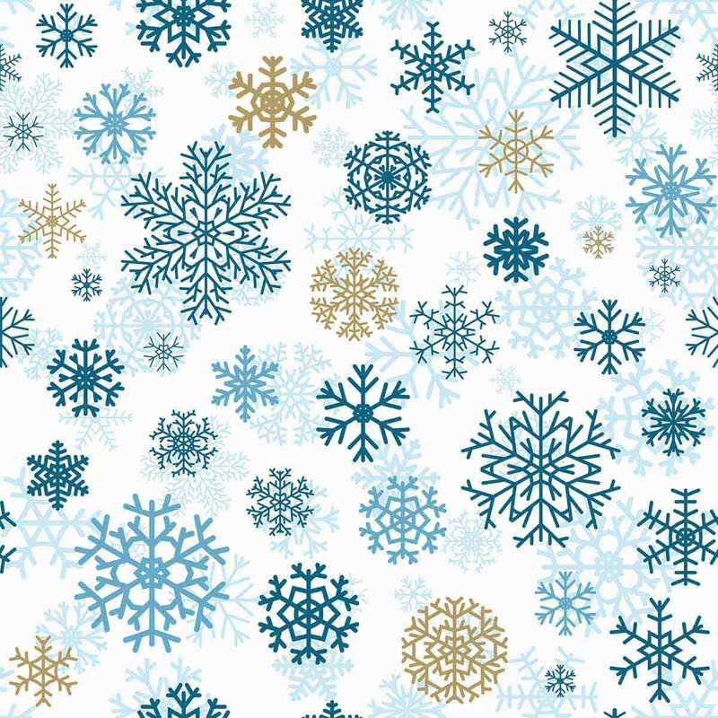 Panneau de papier peint adhésif flocon de neige, L 126 po x l 24 po