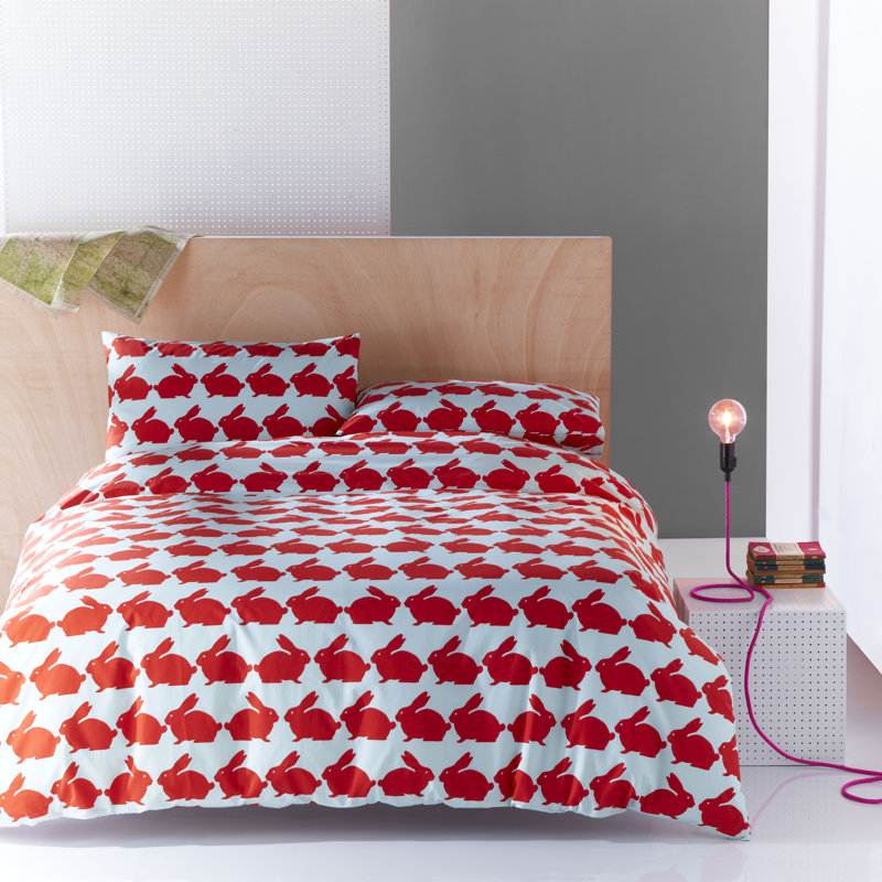 Kissing Rabbits Housewife Pillowcase