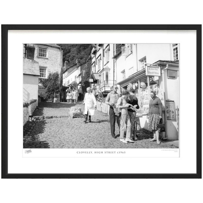 Clovelly, High Street C1965 - Single Picture Frame Print, 28cm H x 36cm W x 2.3cm D