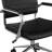 Martha Stewart Piper Upholstered Ribbed Faux Leather Swivel Home Office Chair with Armrests-89798335