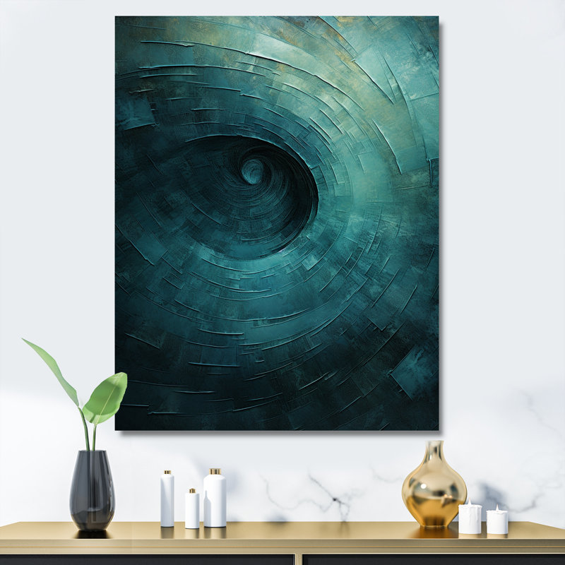 Coltson - spirales abstraites, art mural, Toile tendue, H 32 po x l 24 po x P 1 po