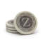 Ensemble de 4 sous-verres en grès naturel Lettre monogramme-1488631932