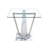 Table And Chair Set, Large Modern Rectangular Glass Table, Can Accommodate 6-8 People, Equipped With A 0.39-Inch Tempered Glass Tabletop And MDF Table Legs.Paired With Comfortable And Soft Chairs.