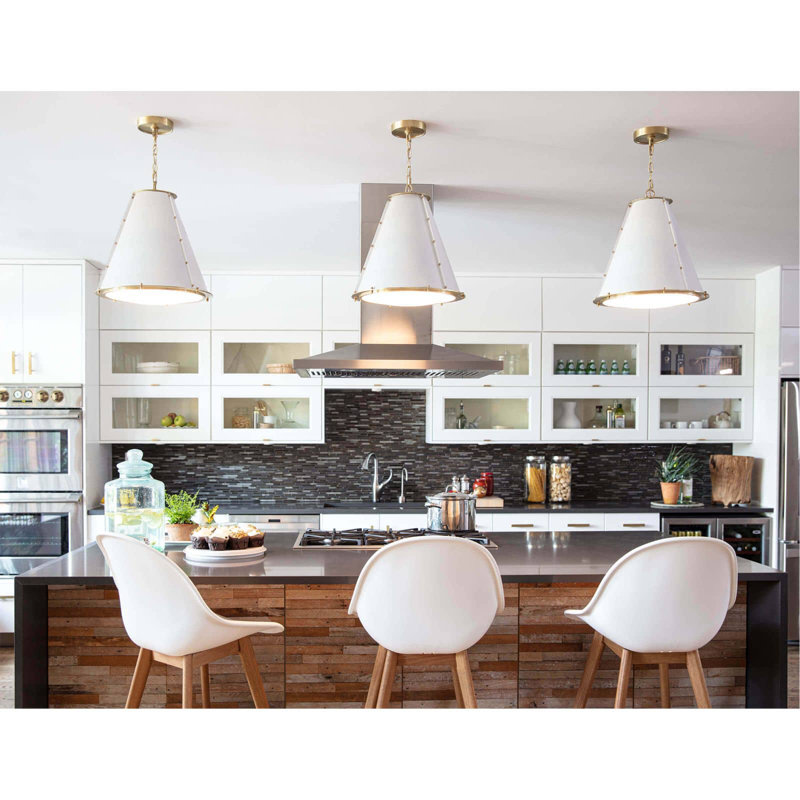 1 - Light Chandelier, White