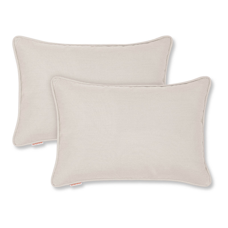 Housse de coussin Sunbrella, Polyester, Coquille d'oeuf, Rectangle H 13 po x l 20 po