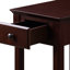 Table d'appoint avec tiroir et rangement inférieur - Construction pour appartements Tablette inférieure faite de petits espaces en bois