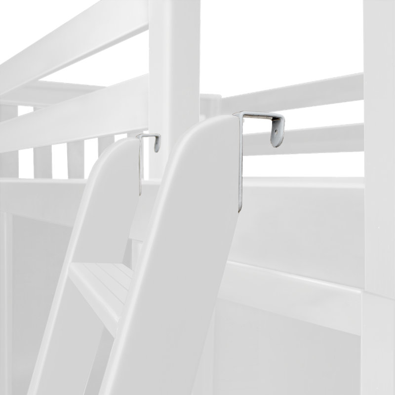 Buendia Kids Twin Over Twin Bunk Bed with Drawers, White
