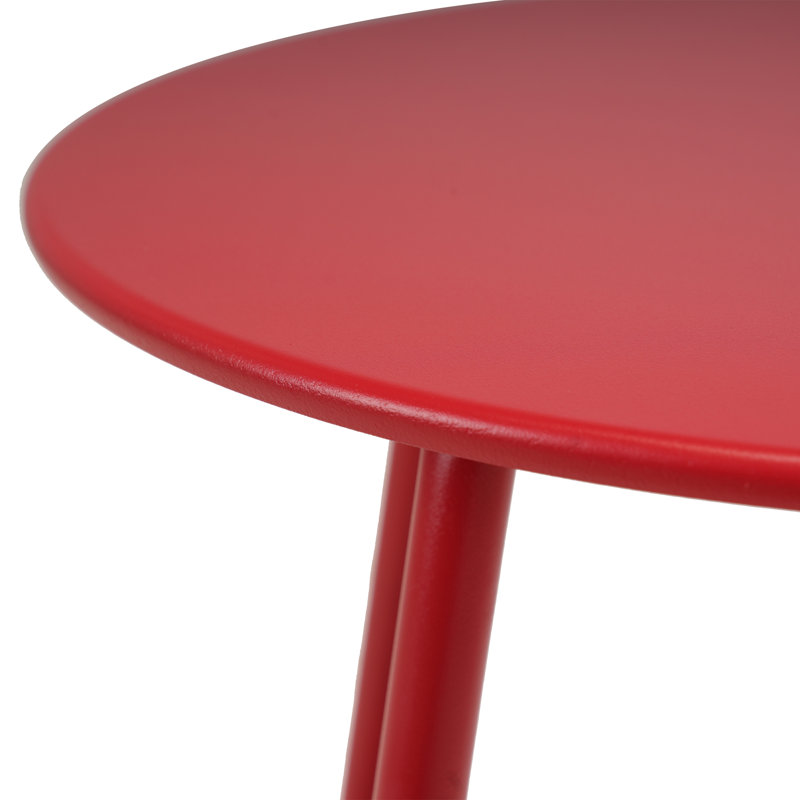 Table d'appoint en métal Naropa, Rouge
