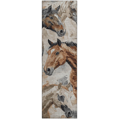 Premium Machine Washable Neiges AMF1720 Animal Rug
