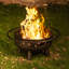 Foyer d'extérieur au feu de bois en acier-423721390