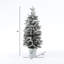 Arbre de Noël illuminé par la neige-1471467188