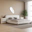 Ensemble de 2 tables de chevet en cuir blanc Hum Humid