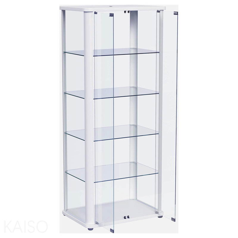 Vitrine blanche à 5 tablettes