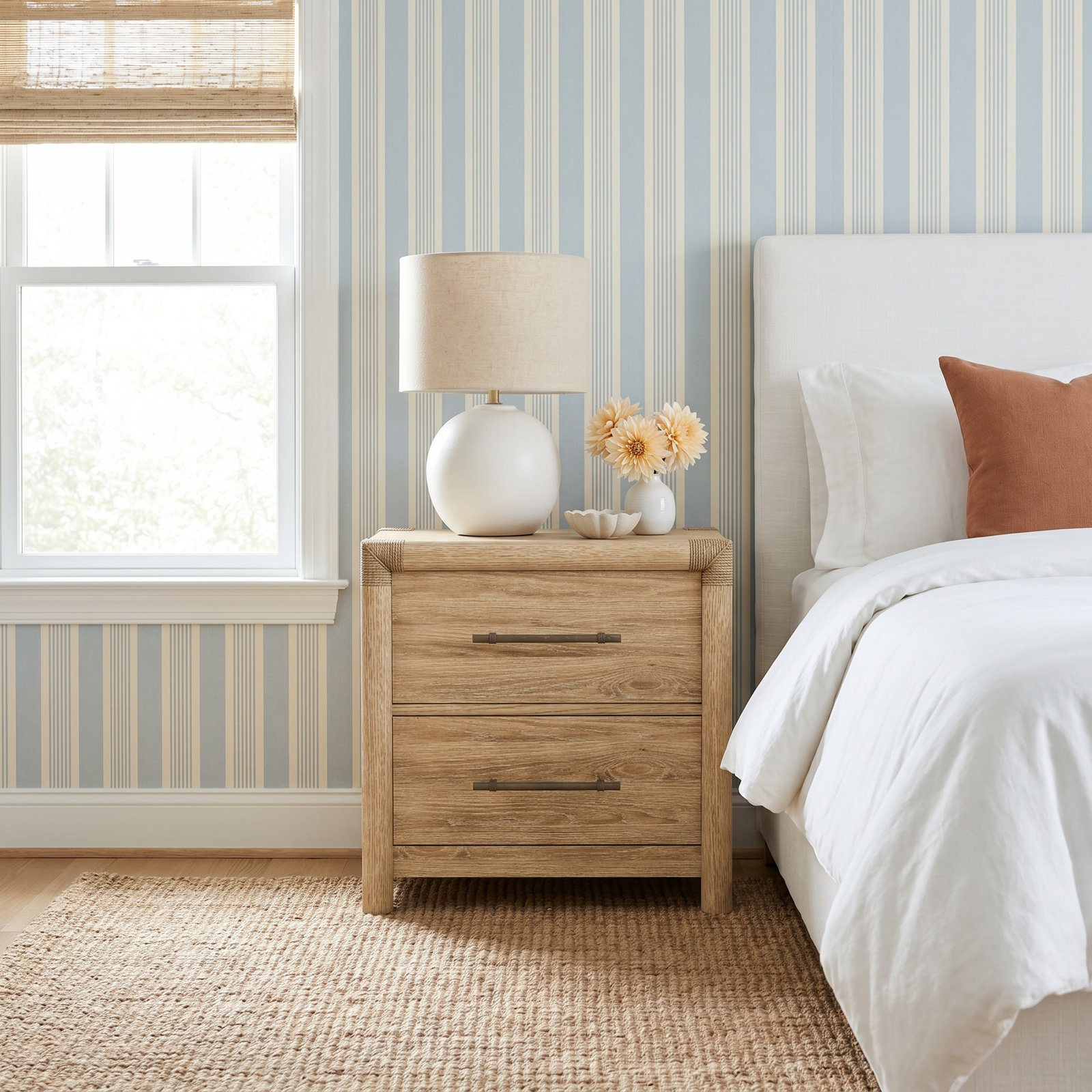 Noriko Oak Nightstand