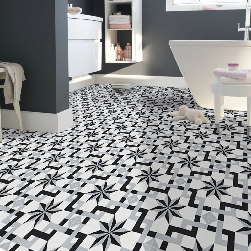 Sahara 8" x 8" Cement Patterned Wall & Floor Tile
