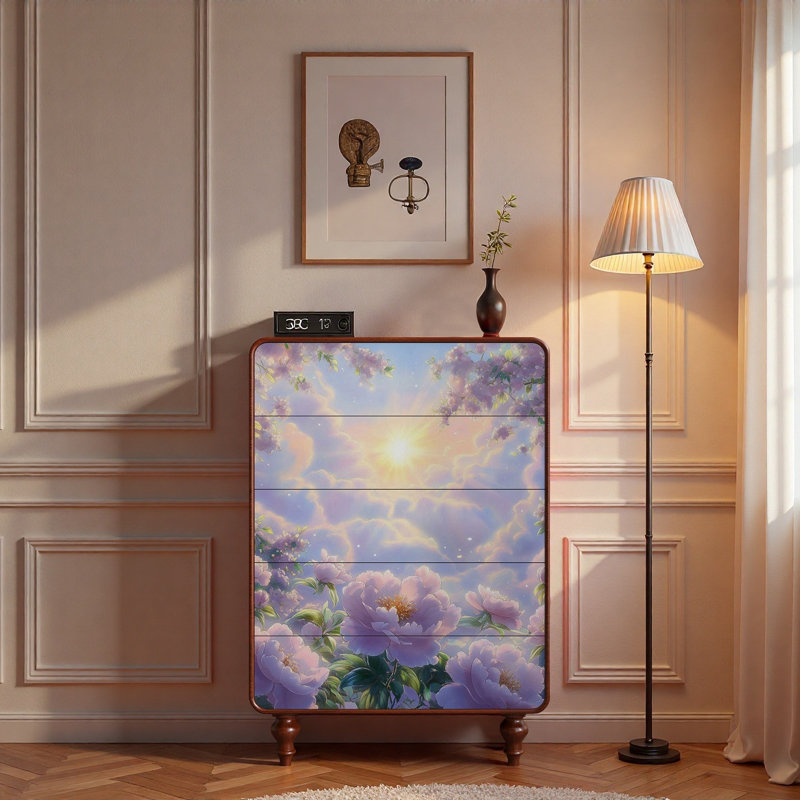 Armoire à tiroirs décorative simple et moderne
