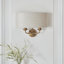 Landover 2lt Wall finished in Vintage Brass and Natural