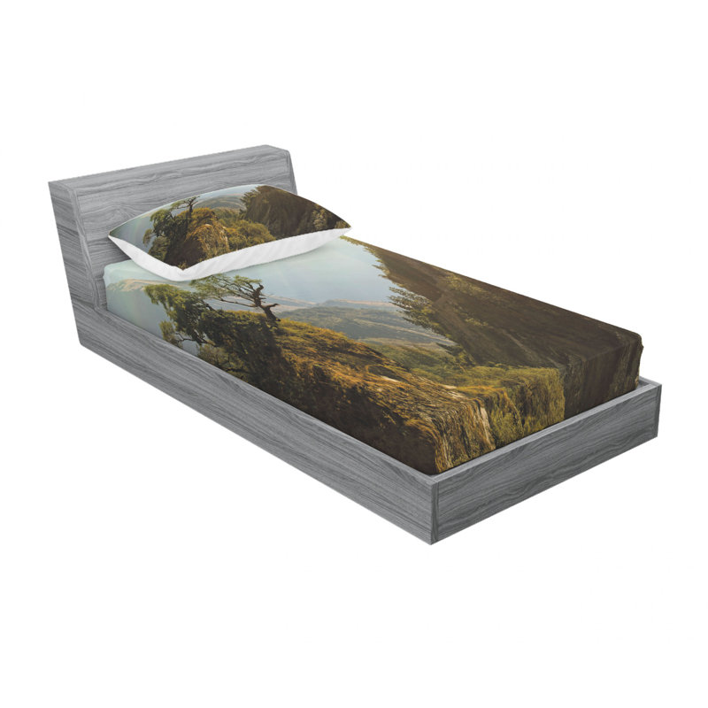 Ensemble de draps Forest Himalaya, Ensemble de draps pour lit simple TG avec drap-hou