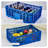 Collapsible Storage Bin Containe, 52 Liter Foldable Milk Crate, Stackable Heavy Duty Plastic Storage Crate with Handle, Folding Transit Storages for Home Office Farm Garage Toy Storage-791826013