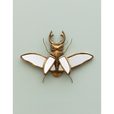 Besteiro Safari Bug Stag Beetle Wall Mirror