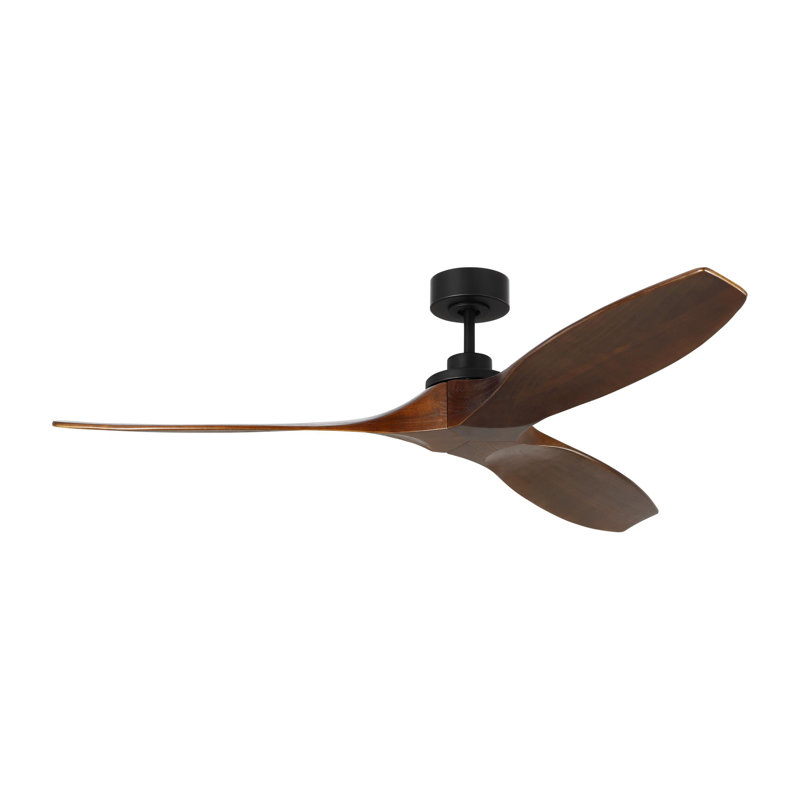 Collins 60" Smart Indoor/Outdoor Brushed Steel Ceiling Fan With Remote Control And Reversible Motor Works With Alexa, Google Home And Bond Home Action