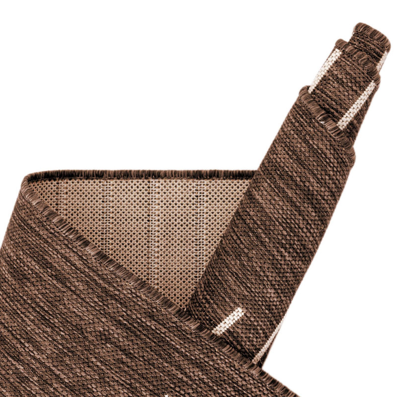 Tapis intérieur / extérieur en polypropylène tissé à la machine Everyn, Rond 10 pi 8 po
