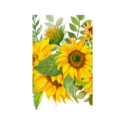 Sunflower Yellow Art Decorative Flag, Yard Decor 12X18 in (30 x 45cm)