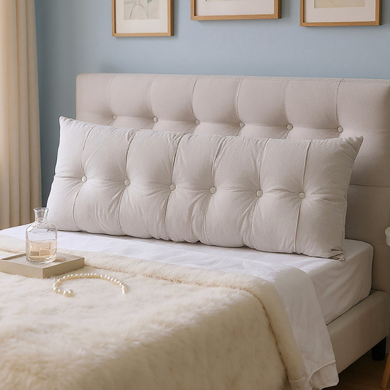 Back Cushion, Light Grey, 180" W x 10" D 