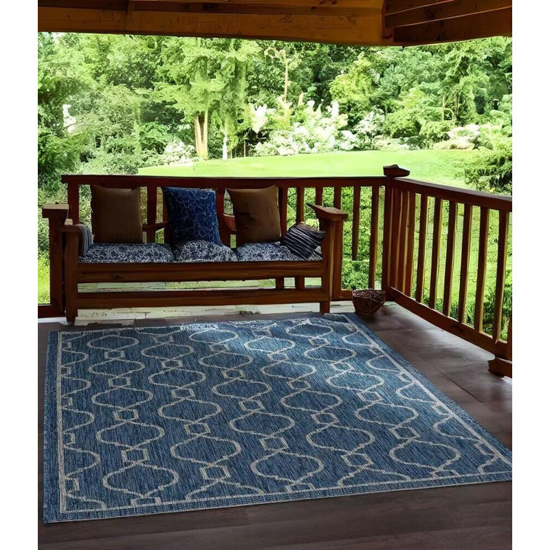 Tapis d'extérieur imperméable marocain, Rectangle 5 pi x 7 pi
