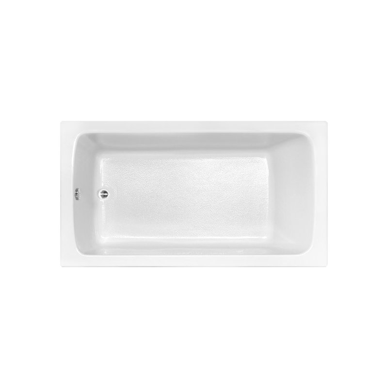 Melissa 66'' L Soaking Bathtub, White, Matte Black