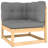 Cogdell 27.6" Wide Pine Square Patio Sectional Set with Cushions-408814166-408814167
