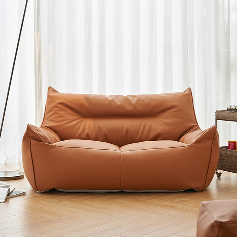 Canapé à billes rétro, Brun, H 25,59 po x l 62,99 po x P 35,43 po
