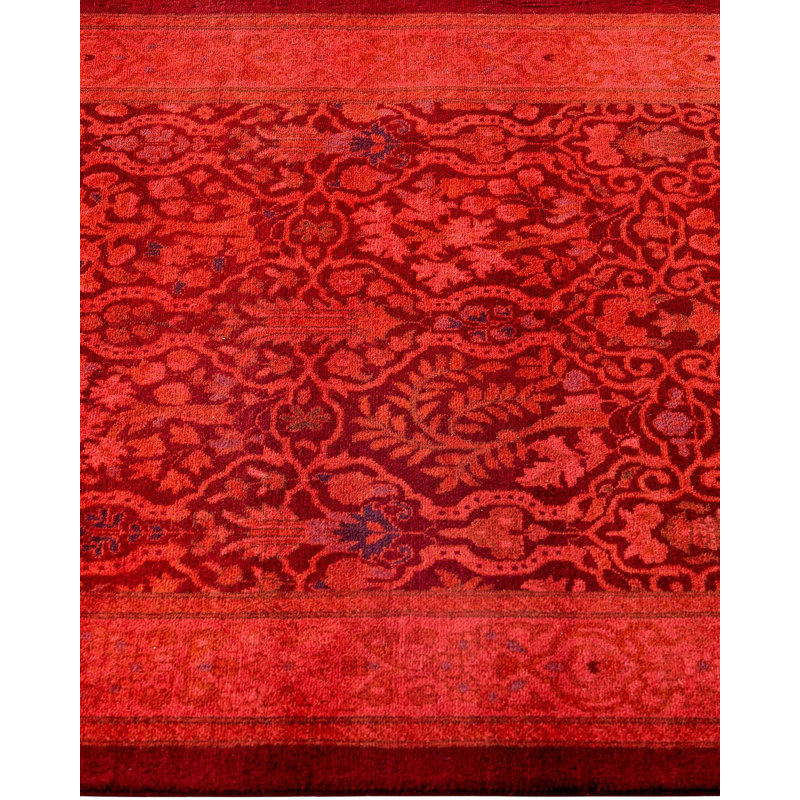 Tapis de couloir surteint orange / gris foncé 2 pi 7 po x 12 pi 5 po Overyed