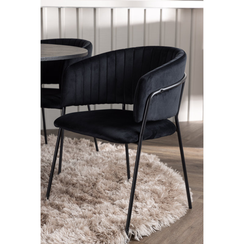 Morelia 4 - Person Dining Set, Black