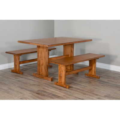 Deniela 4 - Person Trestle Dining Set