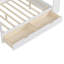 Lit de jour double en bois avec bureau d'étude et tiroirs de rangement, lit multifonctionnel-1208093720