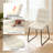 43.4 Inch Round Dining Table Set For 4, Mid Century Modern Small Coffee Set For Dining Room Kitchen Apartment-1246666937-1246666938