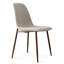 Chaise d'appoint rembourrée avec pieds en métal Jozwiak (ensemble de 4)-421713070