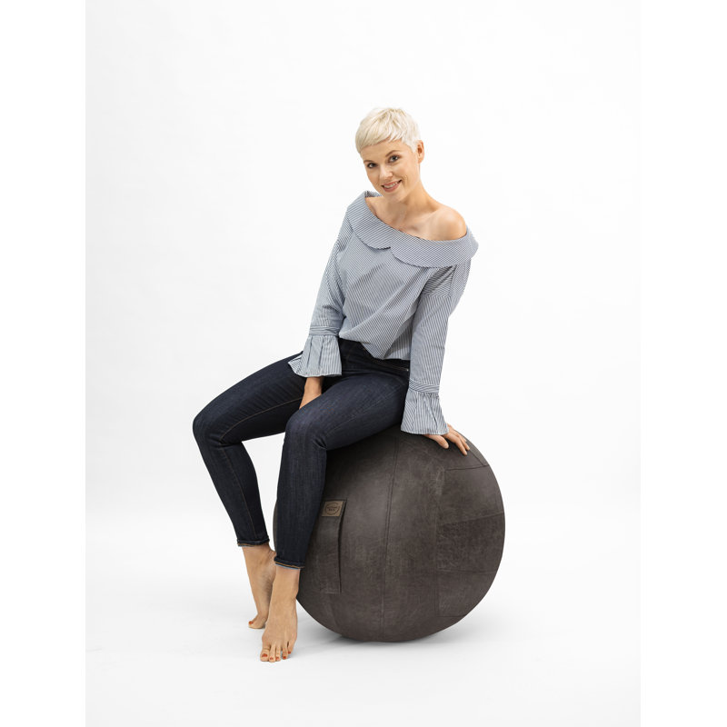 Jonluc Ergonomic Ball Chair, Grey