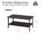 Deimos Rectangular Iron Outdoor Coffee Table