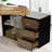 55 Inch Reversible L Shaped Computer Desk with 3 Drawers, Corner Desk with Storage Shelves and Removable Monitor Stand-1519856738